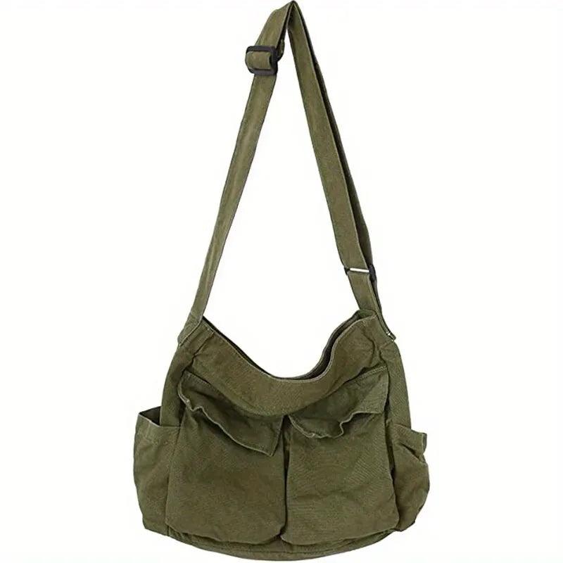 Bolsa Feminina de Ombro Vintage Daobloss Bolsa 50 Loja Daobloss Bolsa Feminina Verde Militar 